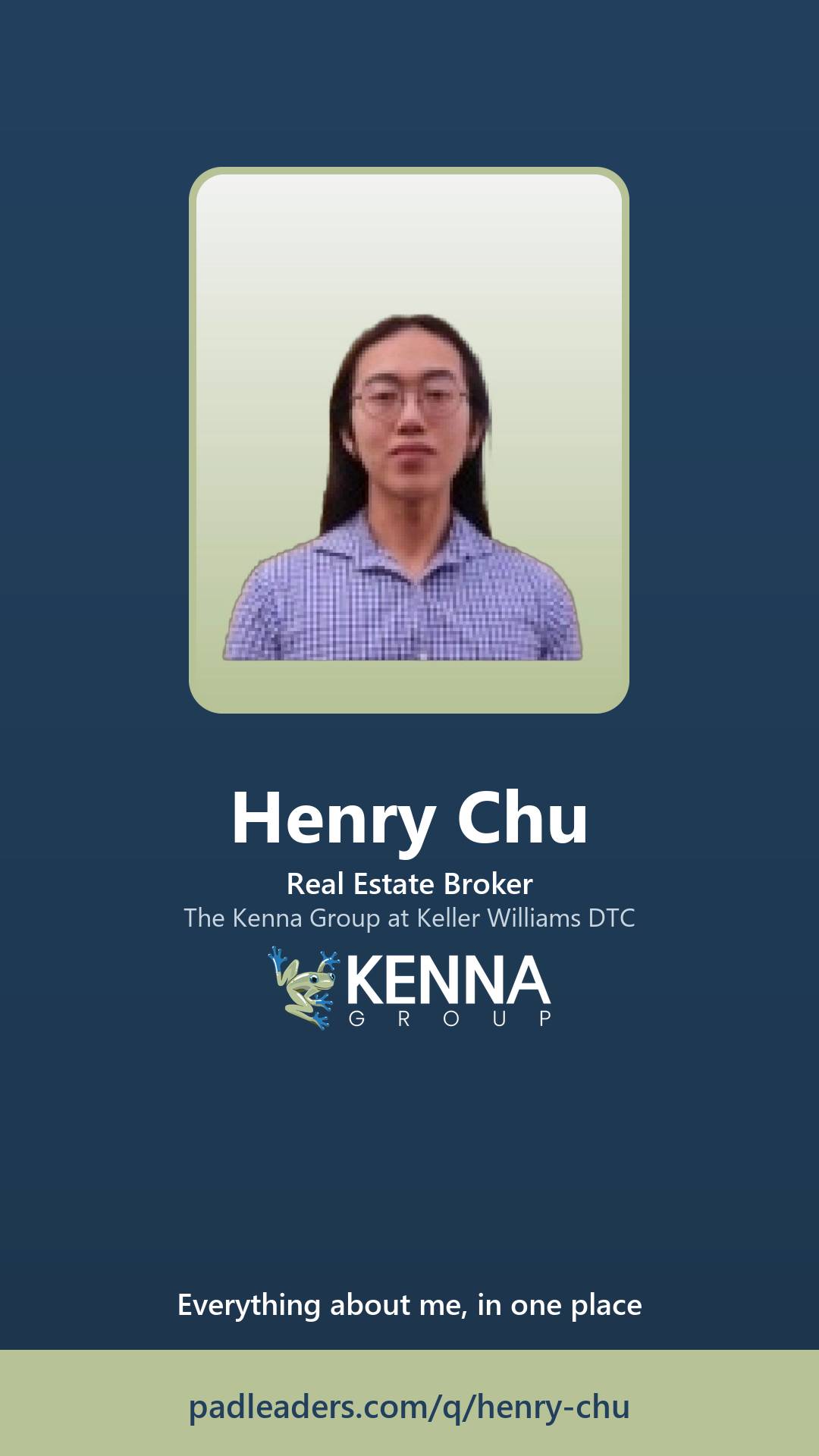 Story-size share graphic for Henry Chu