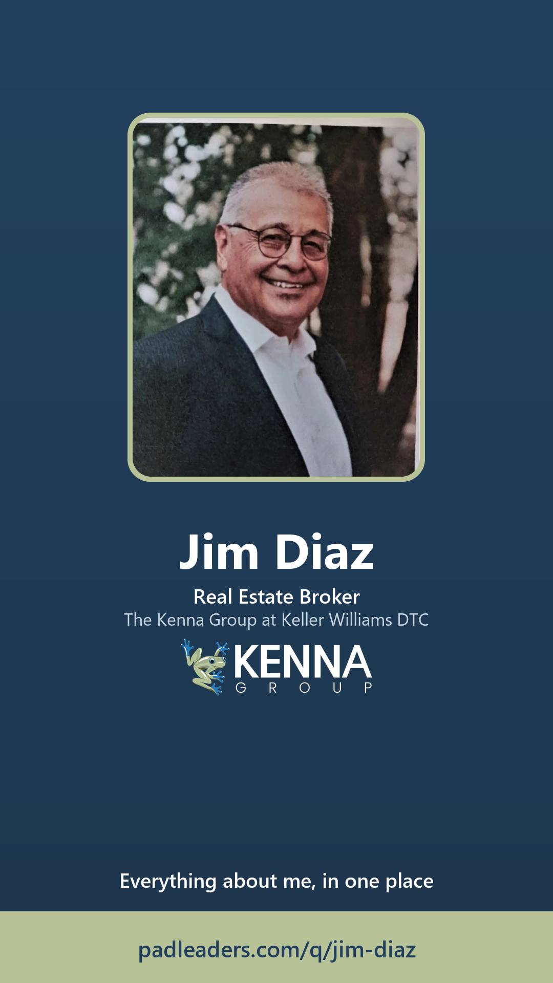 Story-size share graphic for Jim Diaz