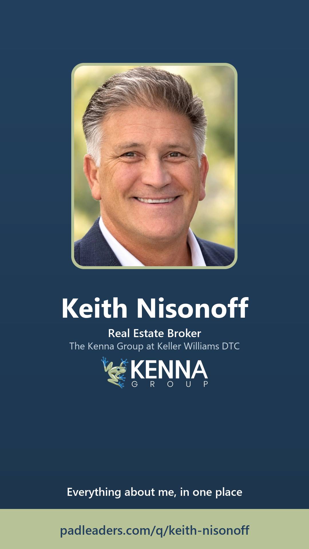 Story-size share graphic for Keith Nisonoff