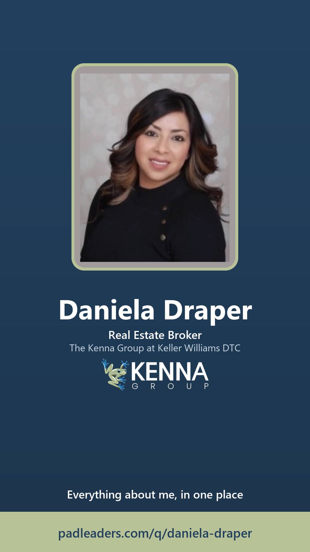 Story-size share graphic for Daniela Draper