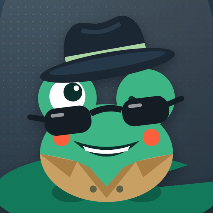 Agent Leap hat mockup: Agent Leap, the PadLeaders frog