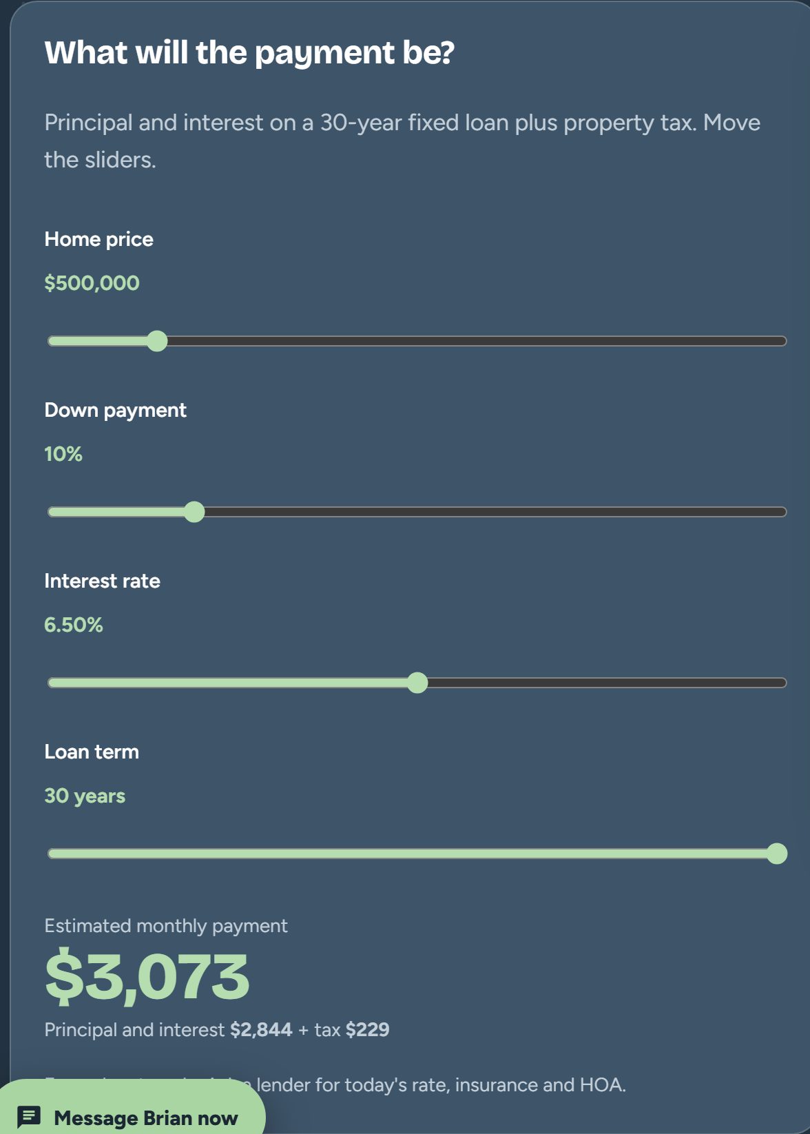 Keep past clients: real screenshot