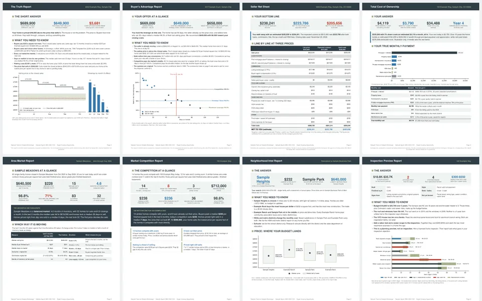 Report Vault: screenshot of a sample we built